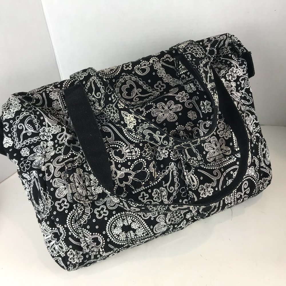 Thirty-One Black and White Tote Bag
